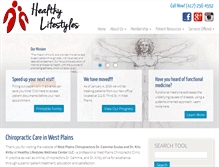 Tablet Screenshot of healthylifestyleswellnesscenter.com